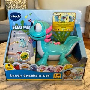 New Vtech Fisher Price Sandy Snacks a Lot Interactive Axolotl Toy